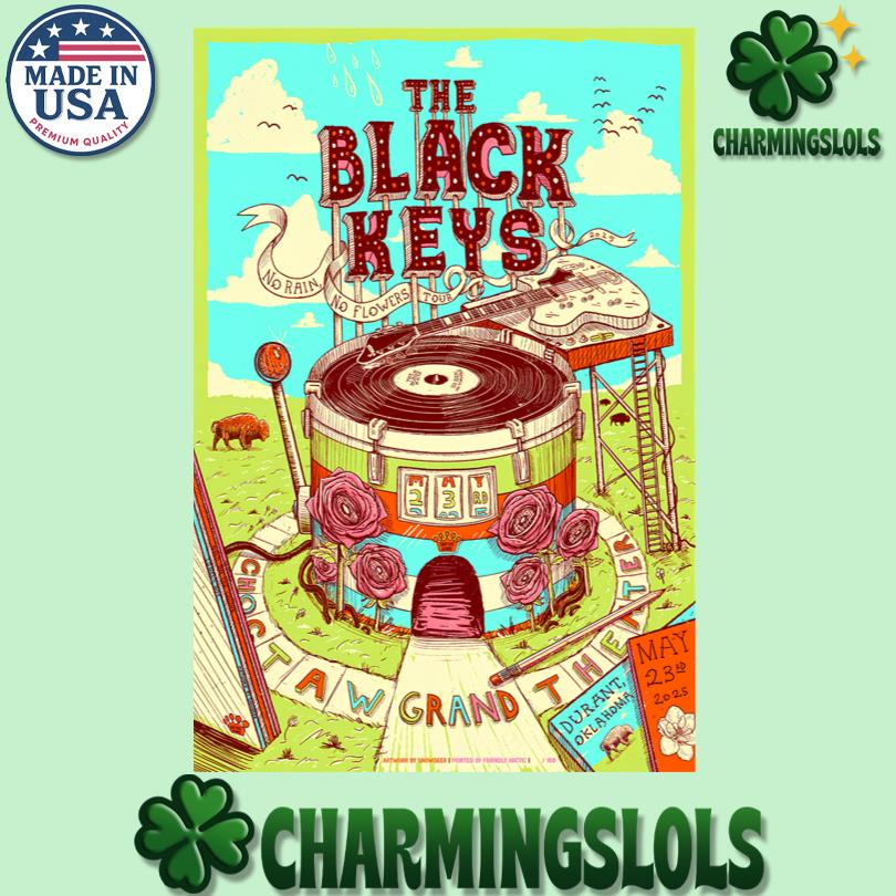 The Black Keys May 23 2025 Choctaw Grand Theater Durant OK Poster